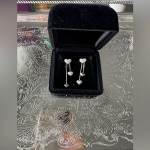 SOLD Diamond pavé earrings K18 white Gold